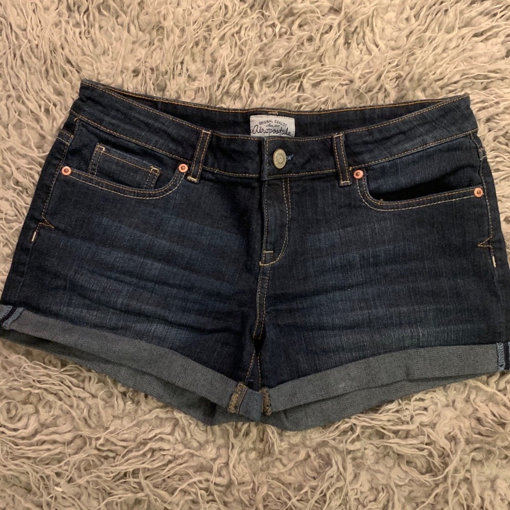 Dark rinse Aero shorts